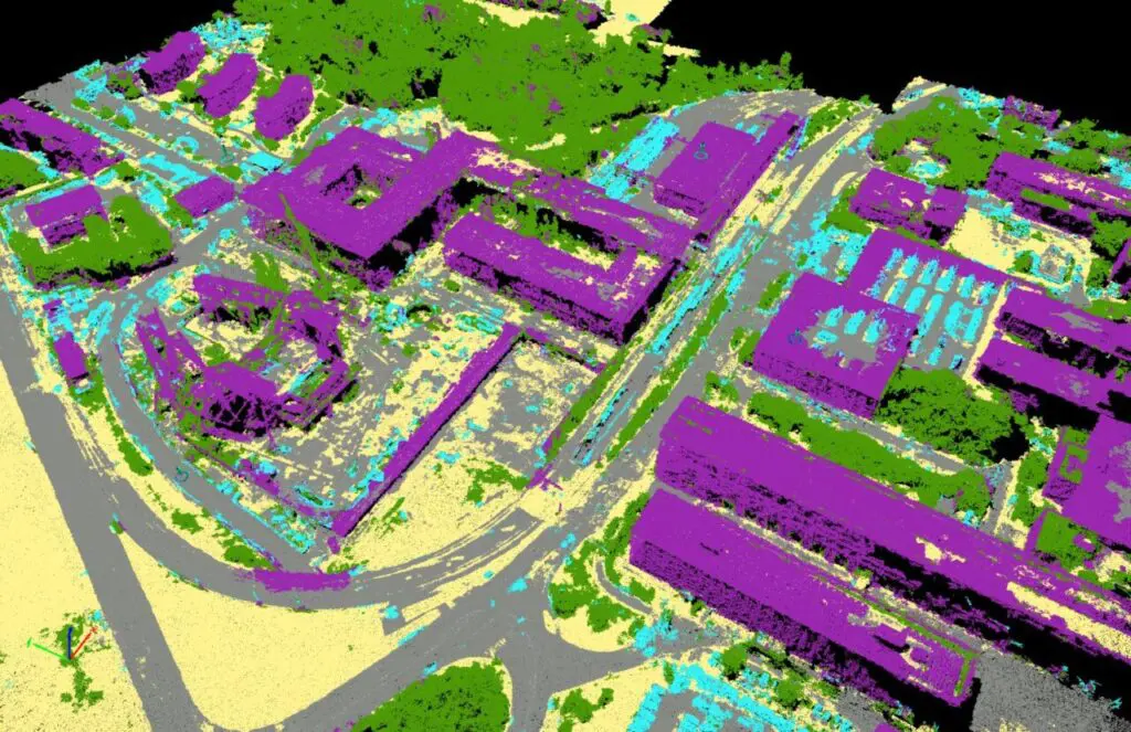 point cloud from LiDAR payload 